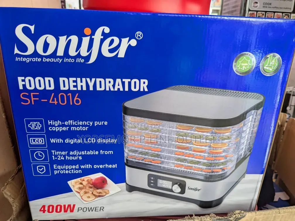 Sonifer Sf-4016 Food Dehydrator 8 Levels