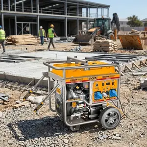 12KW Portable Gasoline Generator With 4ST v-Twin Engine - GE150006ES
