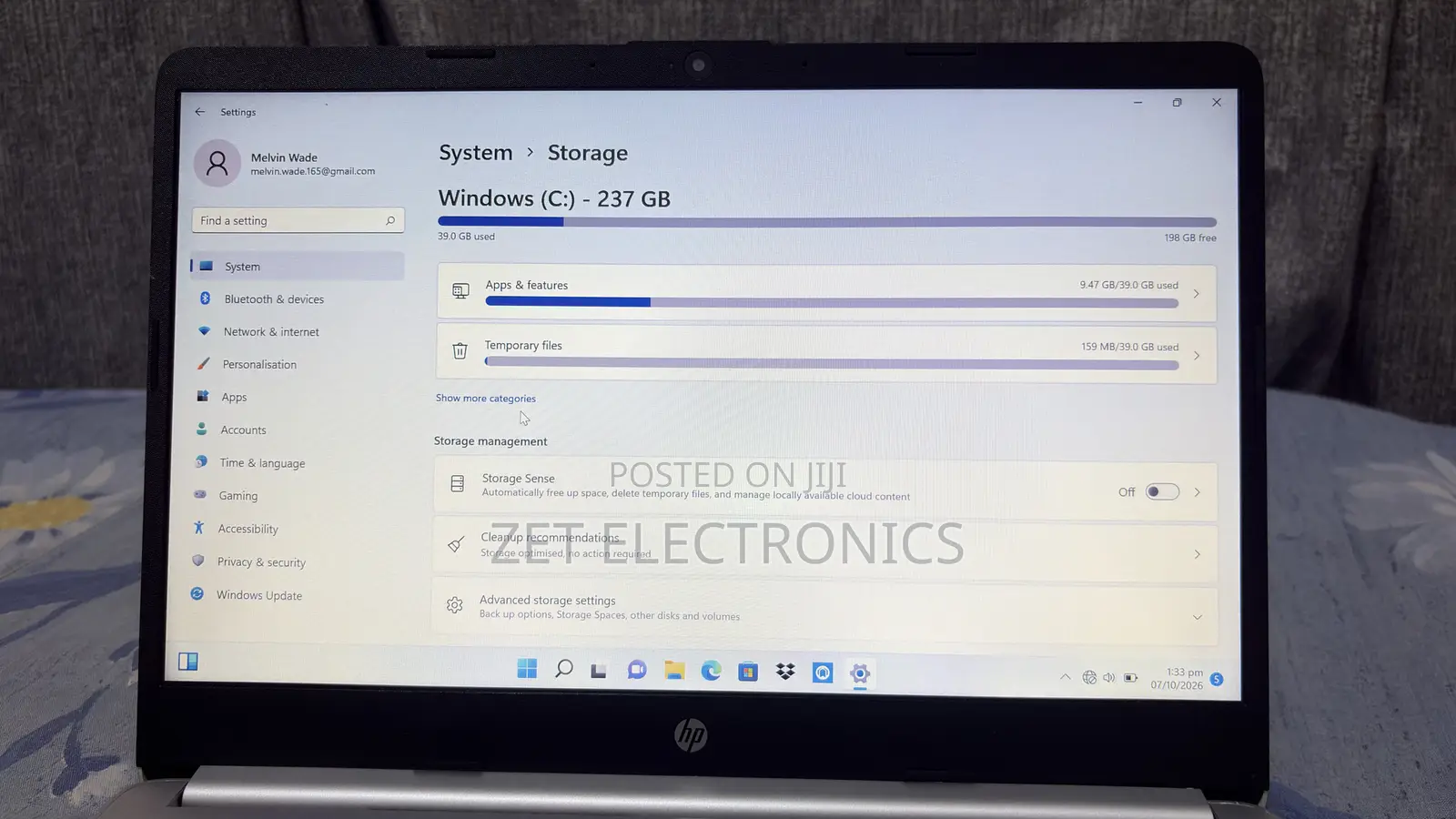 Laptop HP 14S 8GB Intel Core i3 SSD 256GB