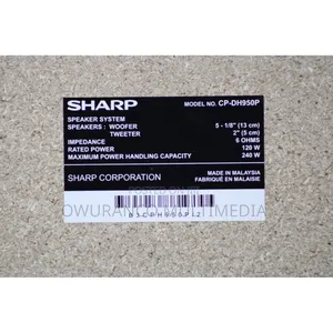 SHARP CD-BH950 240W 5 Disk- Bluetooth, USB Drive, AM/FM Radio + Remote