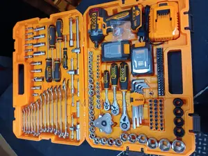 172 Pieces Tools Set With Cordless Impact Wrench Set - HKTHP41723