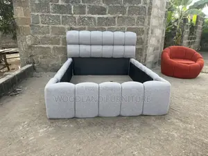 Double Cloud Channel Bed Frame by Woodland Furniture
