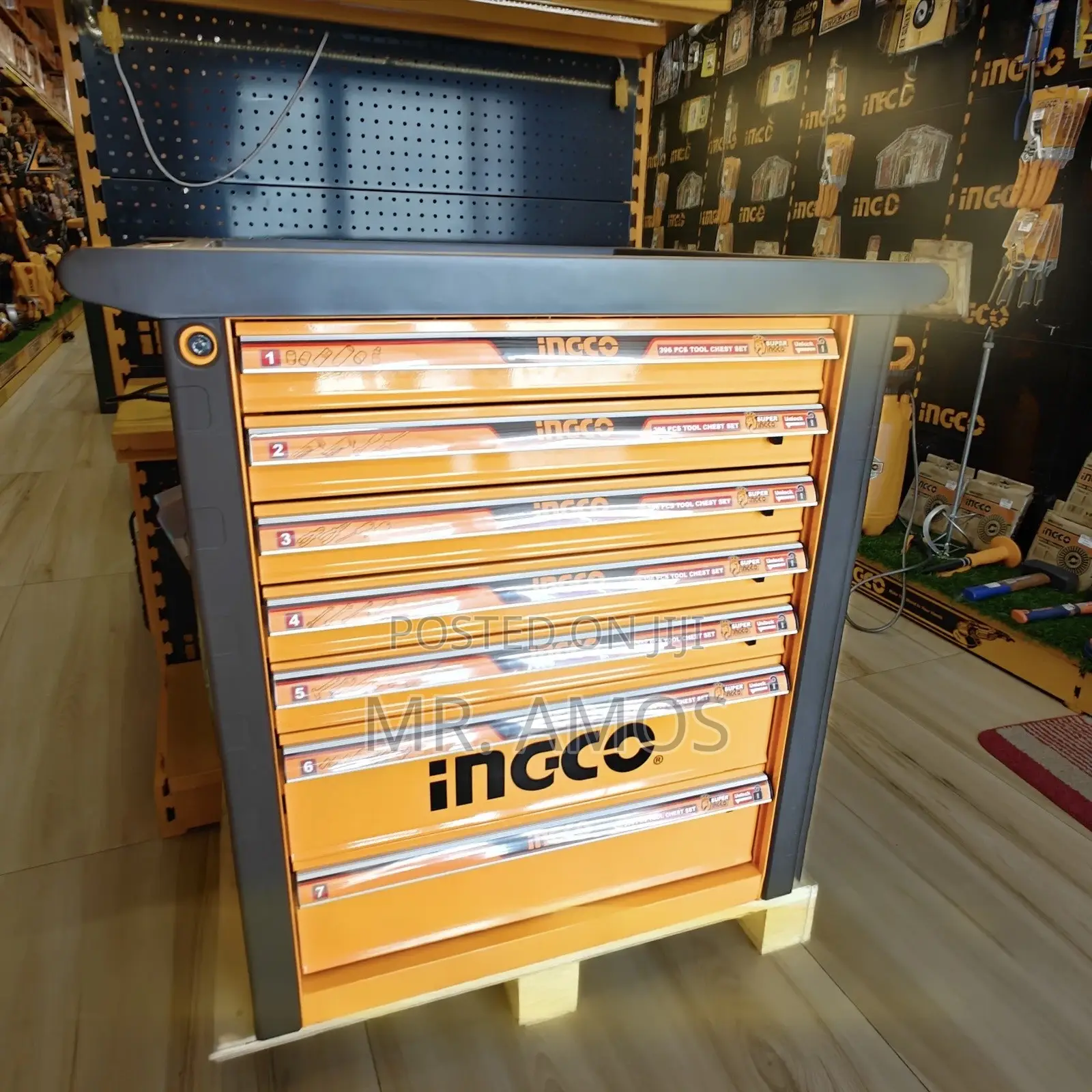396 Pieces Tool Chest Set With 850Nm Impact Wrench - HTCS283962