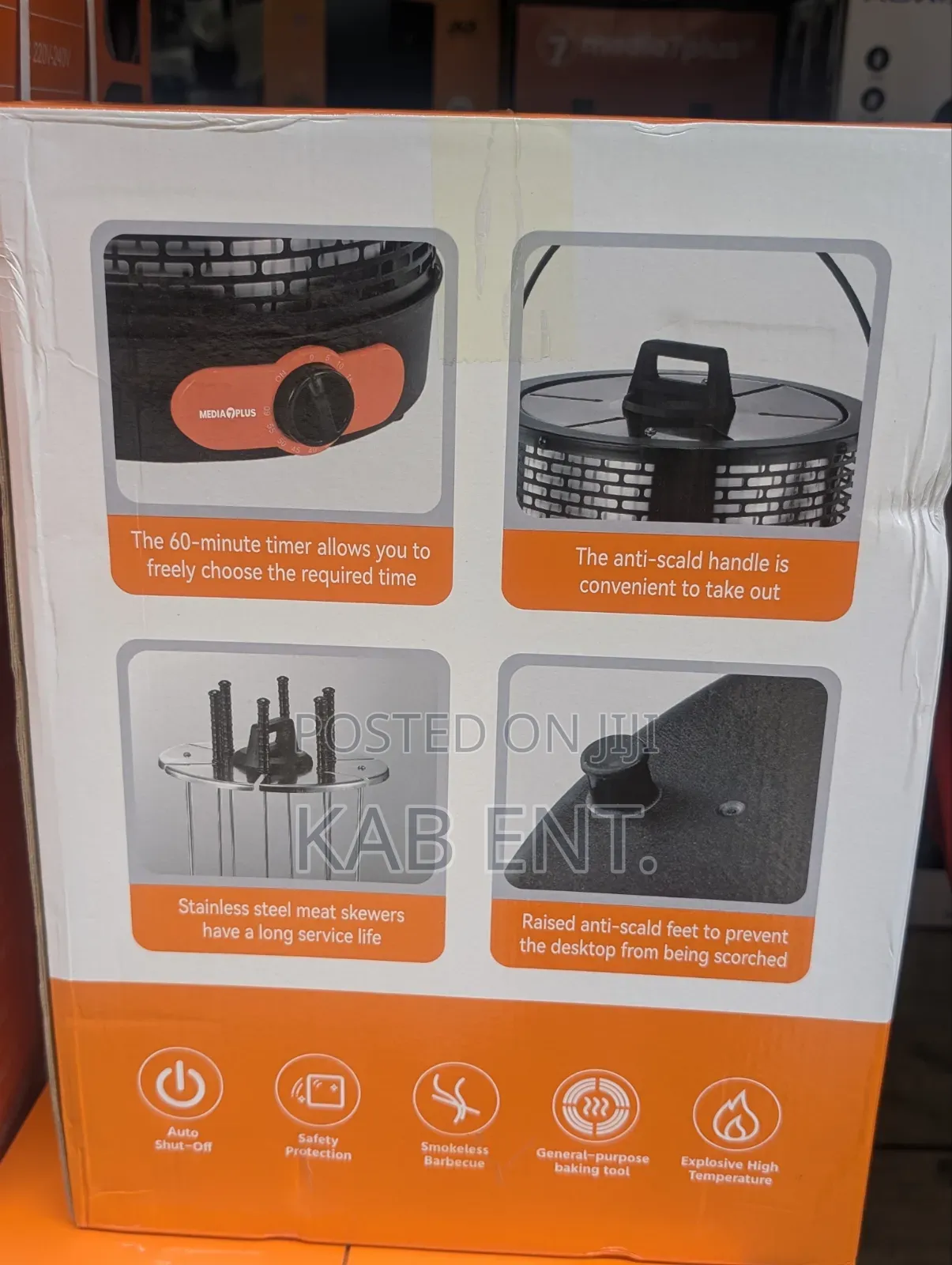 Media 7 Plus Electric Barbecue Grill
