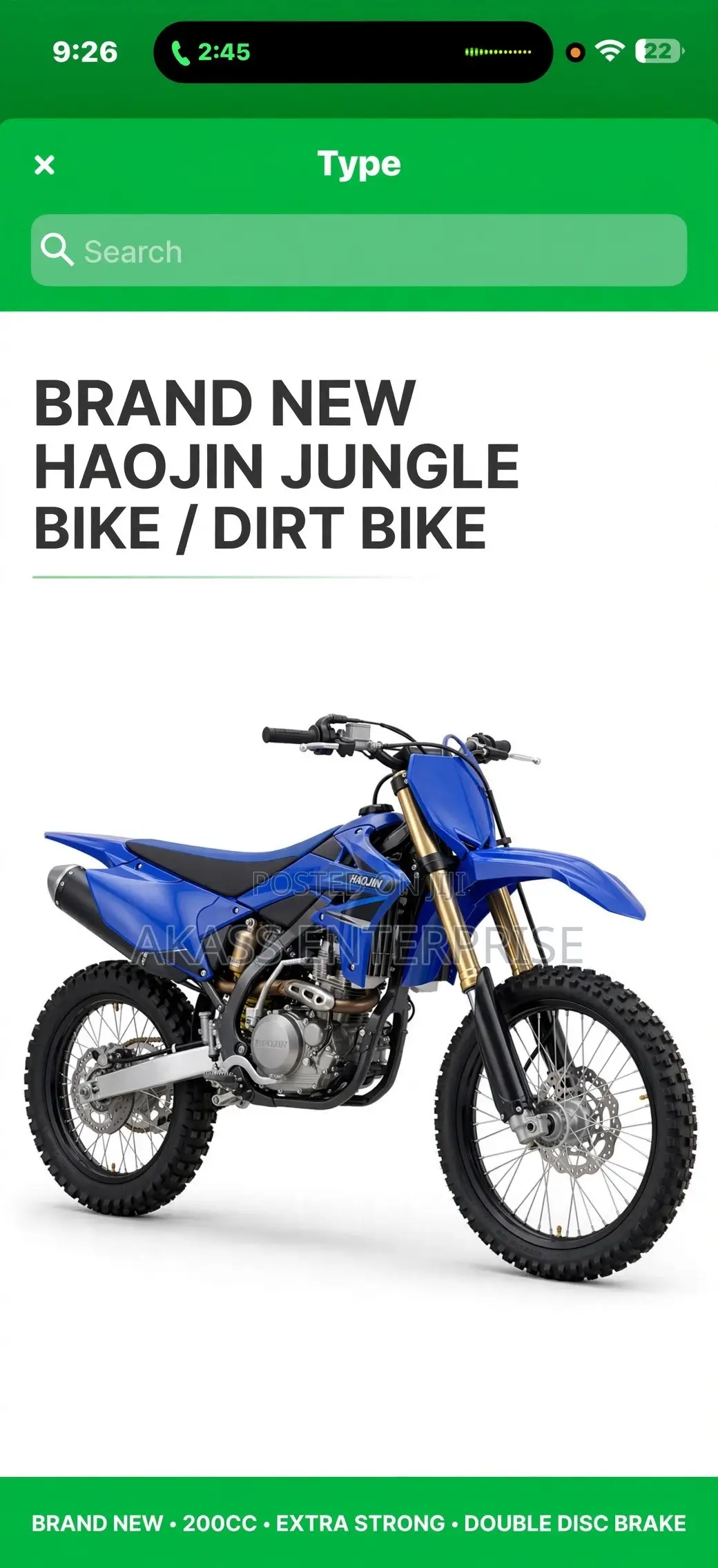 New Haojin HJ200GY-2 Warrior 2026 White