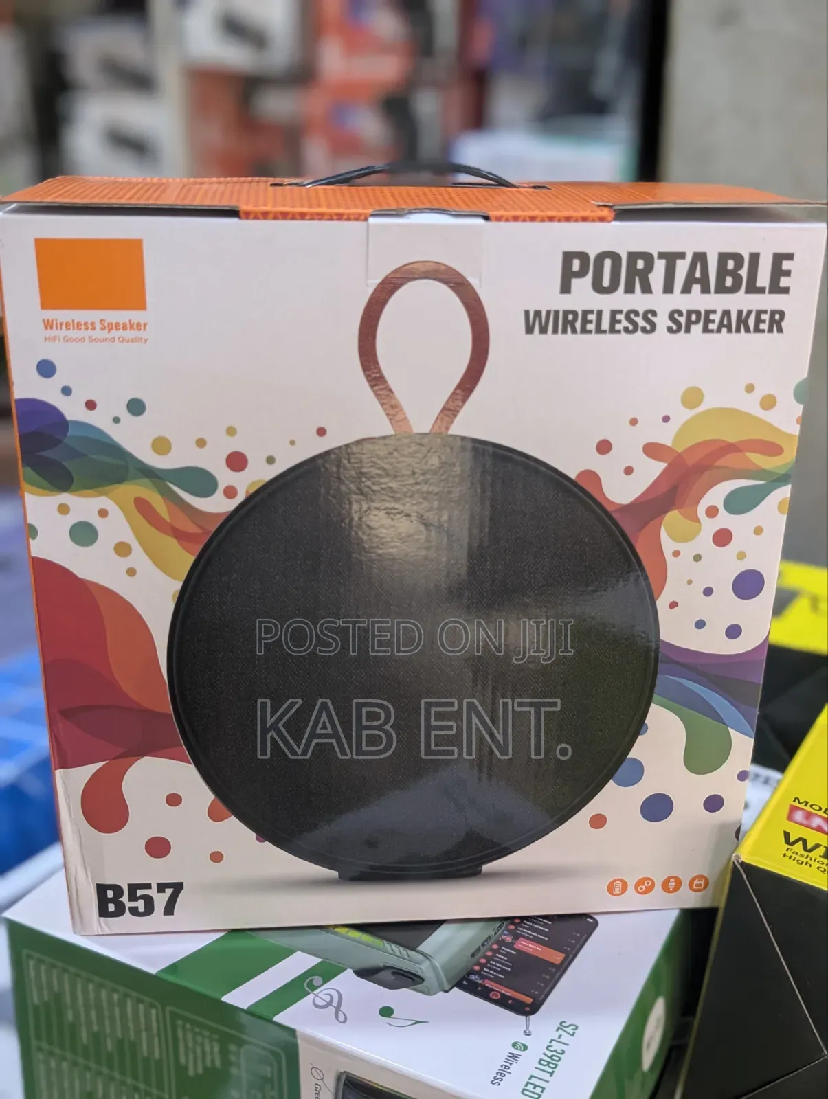 B57 Portable Wireless Speaker: Big Sound in a Round, Portable Design