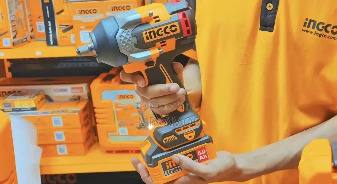 1000Nm Cordless Impact Wrench With 2x 5.0Ah Batteries - CIWLI20100