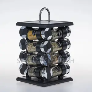 16pcs Rotation Spice Rack