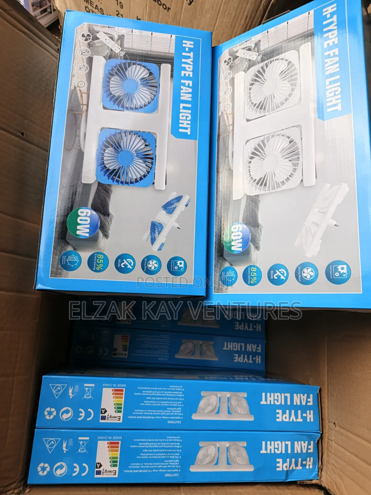 H-Shape Fan With Light