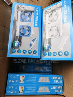 H-Shape Fan With Light