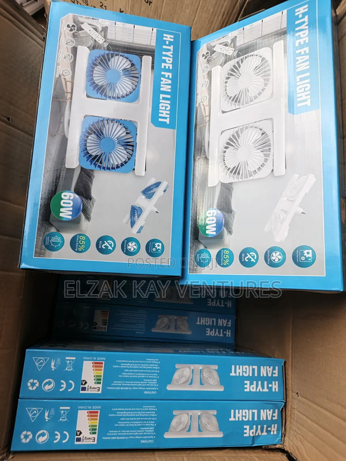 H-Shape Fan With Light
