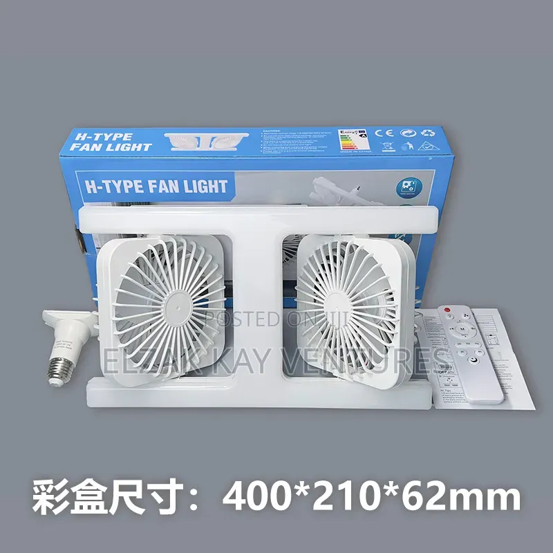 H-Shape Fan With Light