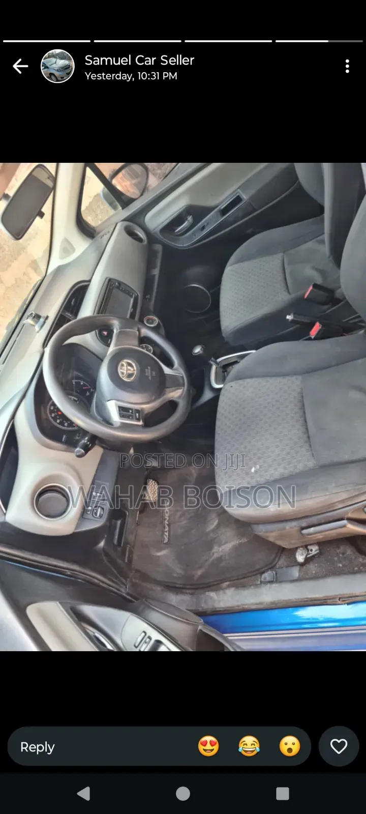Toyota Yaris 2016 Blue