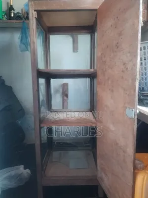 Three Shelves Wooden Showcase