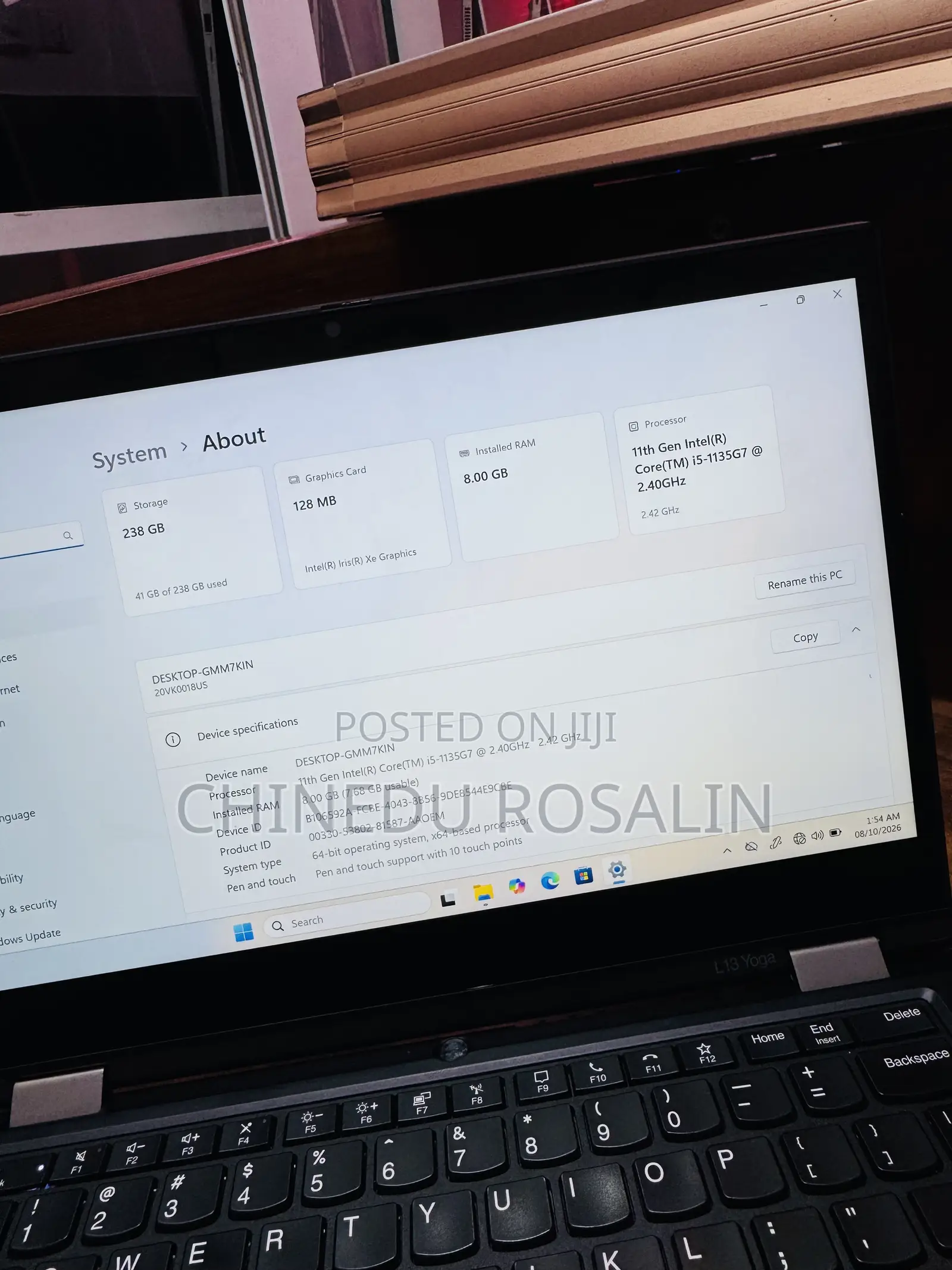 Laptop Lenovo ThinkPad L13 Yoga 8GB Intel Core i5 SSD 256GB