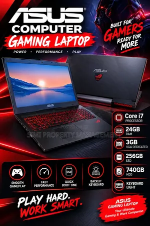 Laptop Asus ROG Strix G17 24GB Intel Core i7 HDD+SSD 750GB