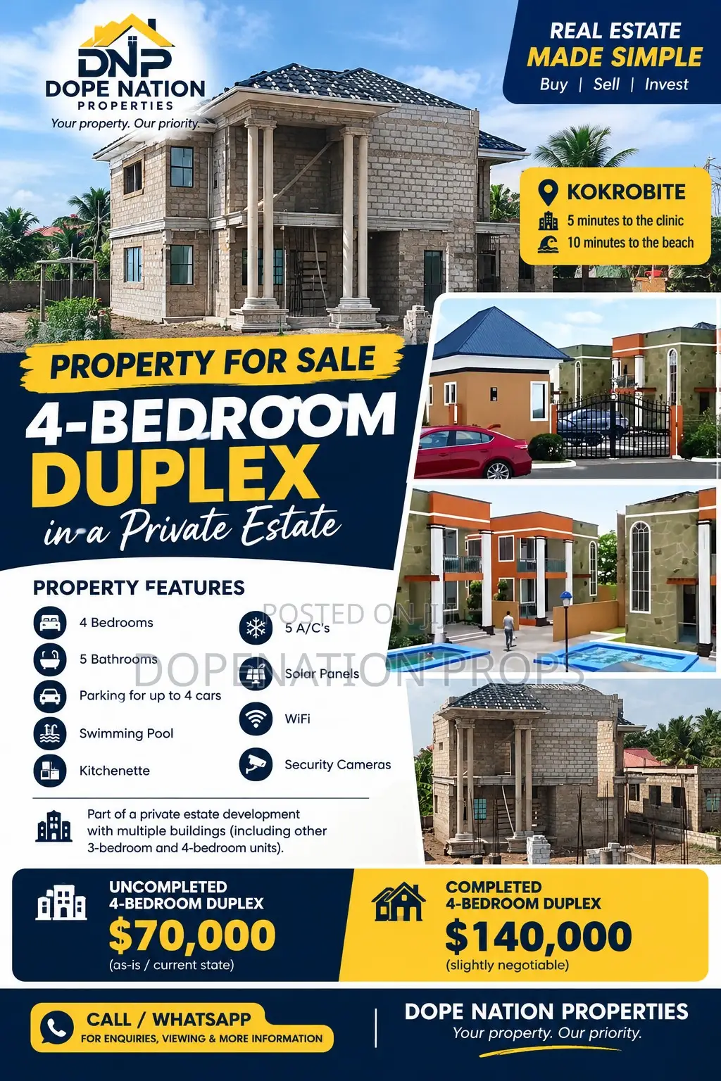 4bdrm Duplex in Royal Nanny Estate, Ga South Municipal for sale