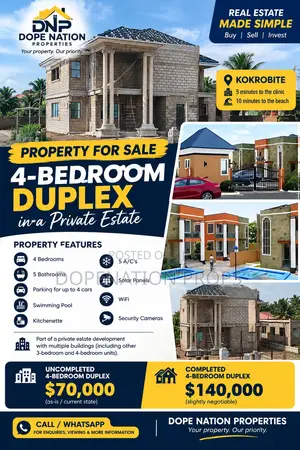 4bdrm Duplex in Royal Nanny Estate, Ga South Municipal for sale