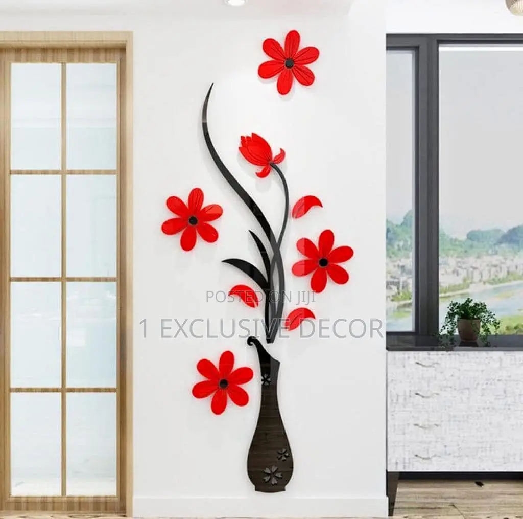 Acrylic Flower Stickers