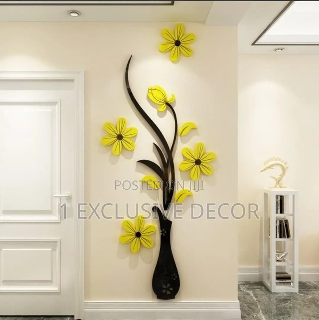 Acrylic Flower Stickers