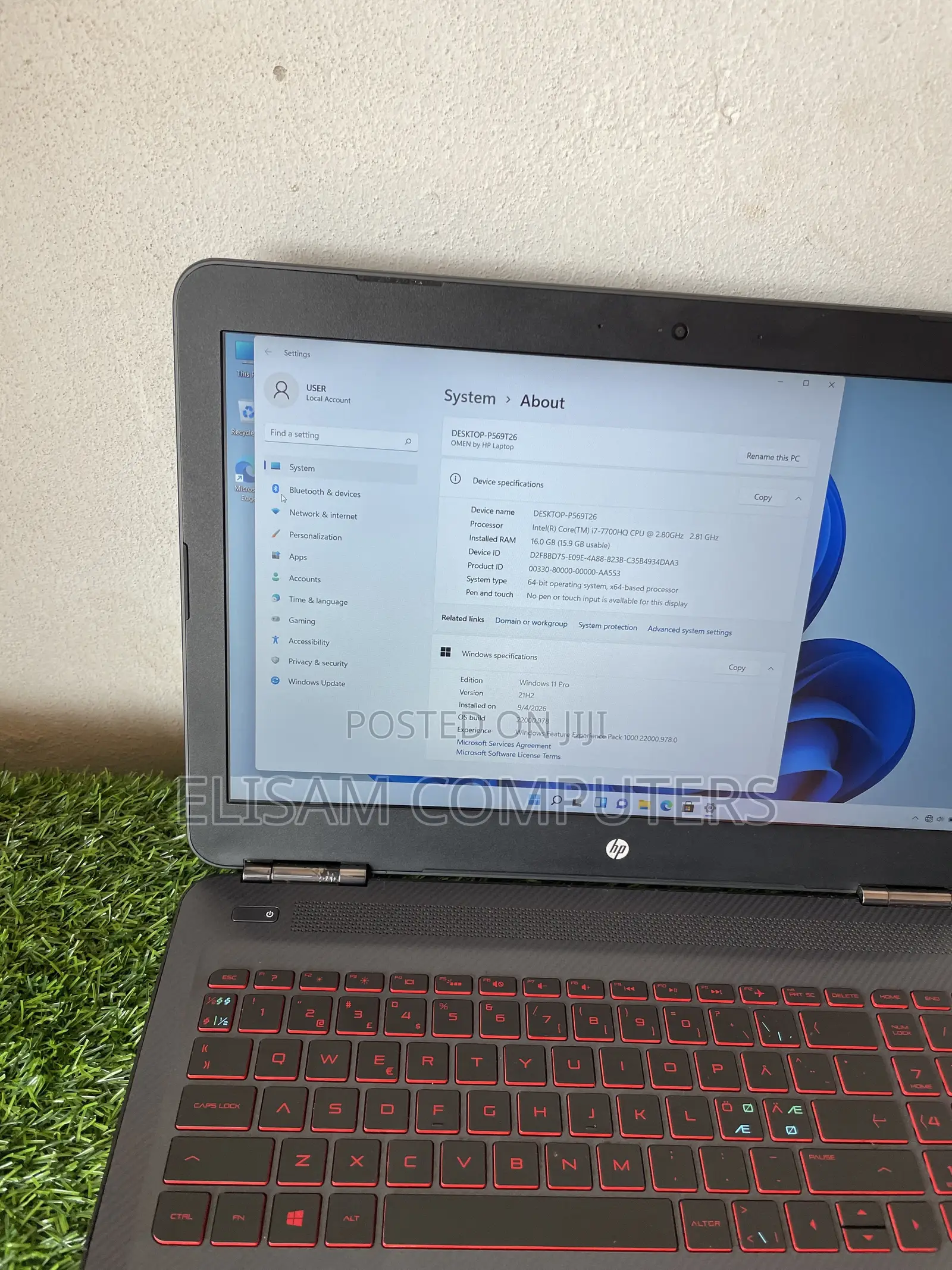 Laptop HP Omen 15 16GB Intel Core i7 SSD 512GB