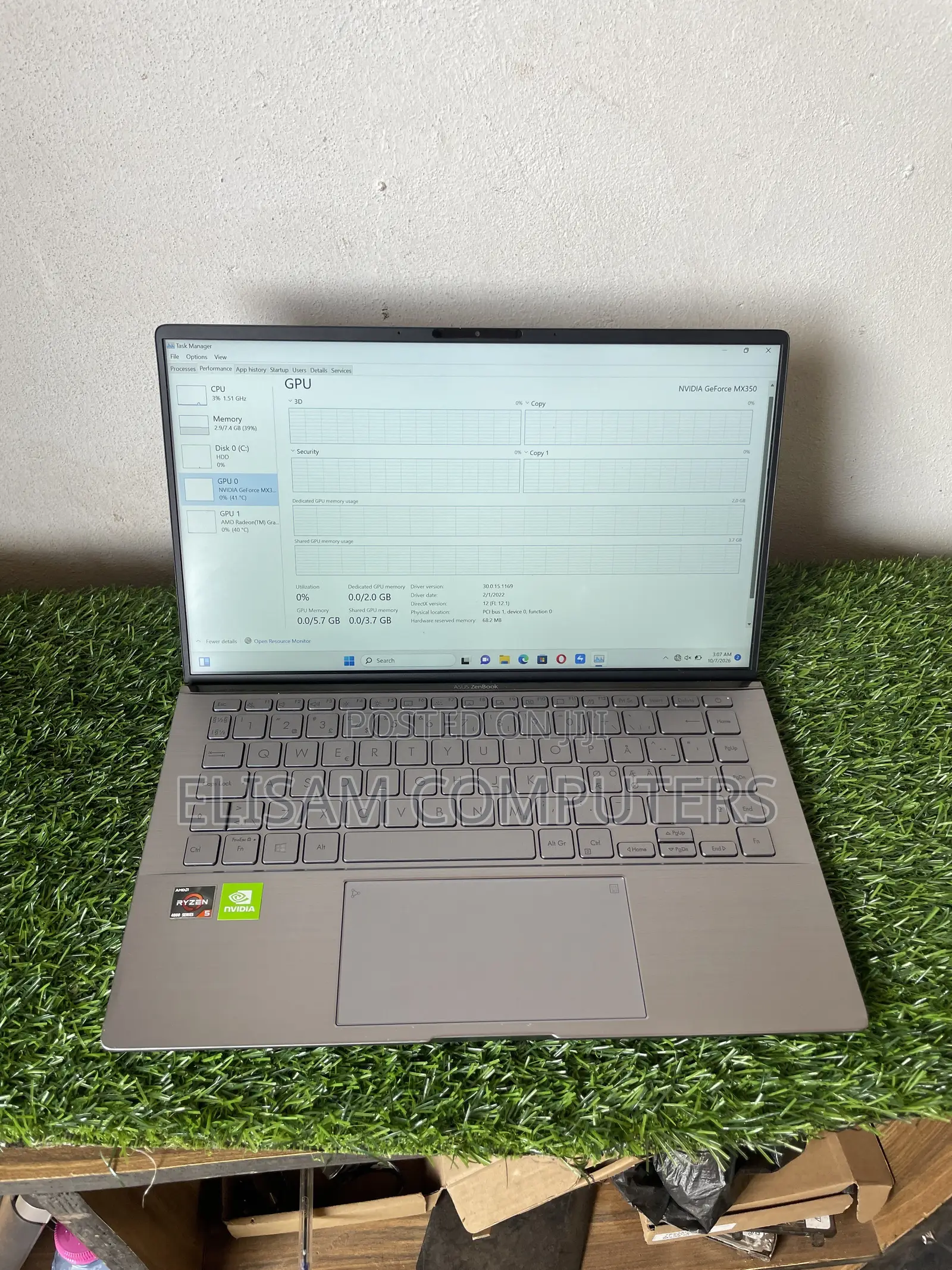 Laptop Asus Zenbook 14 UX434 8GB Intel Core i5 SSD 512GB