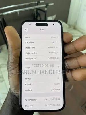 New Apple iPhone 14 Pro 256 GB Black