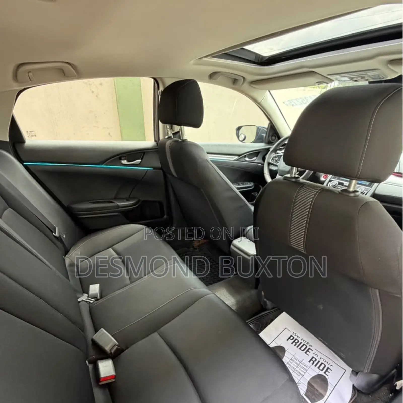 Honda Civic EX 4dr Sedan (2.0L 4cyl) 2017 Black