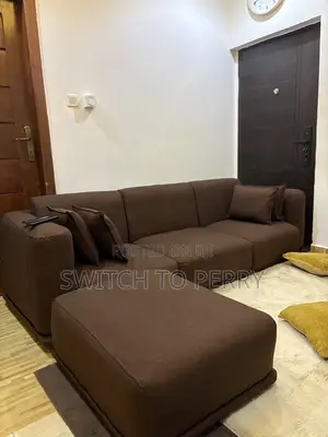 Royal Comfort 4-Seater L-Shaped Sofa With Ottoman
