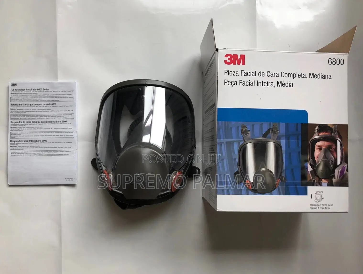 3M 6800 Full Face Respirator – Reusable Medium Size Safety Mask