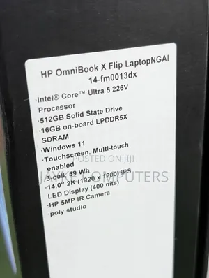 New Laptop HP OmniBook X Flip 14" 16GB Intel Core Ultra 5 SSD 512GB