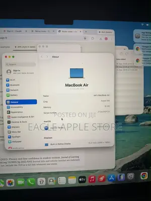 Laptop Apple MacBook Air 16GB Apple M4 SSD 256GB
