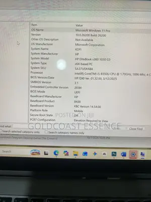 Laptop HP EliteBook X360 1030 G3 16GB Intel Core i5 SSD 256GB