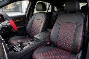 Premium Black & Red Basket-Weave Design