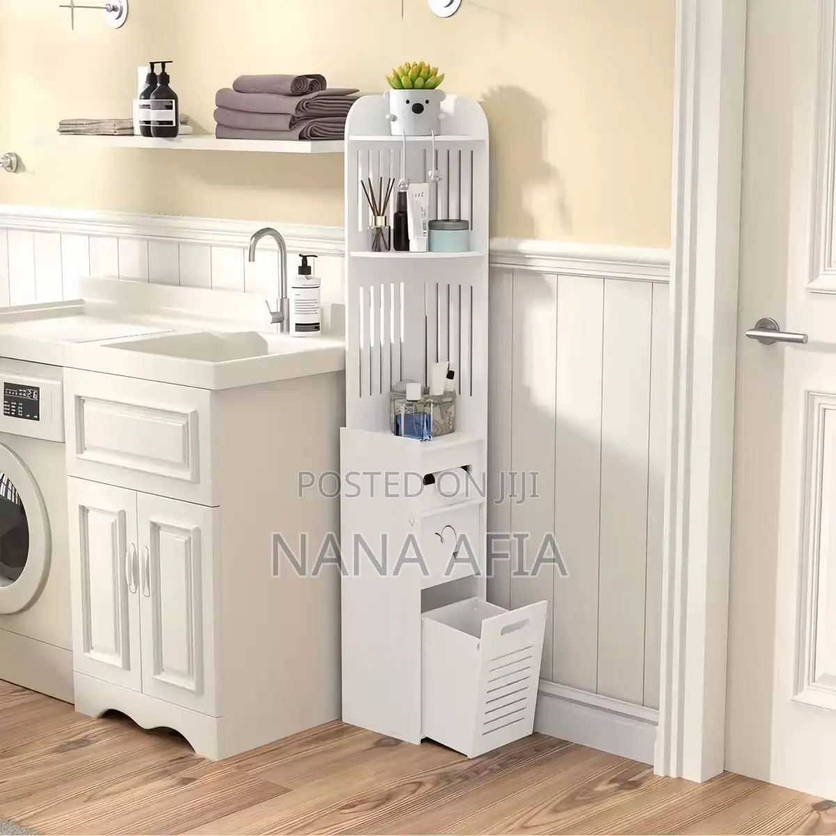 Bathroom Storage Rack, Toilet Shelf, Floor-Standing Multi-Layer
