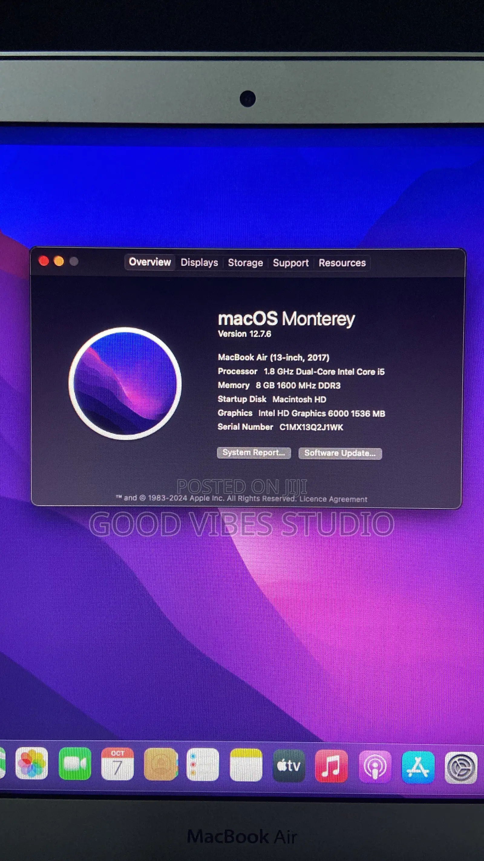 Laptop Apple MacBook Pro 2017 8GB Intel Core i5 SSD 128GB