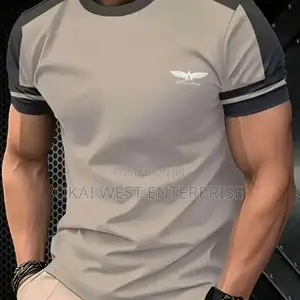 Modern Gradient 3D Print Round Neck Men’s T-Shirt 3 Sets