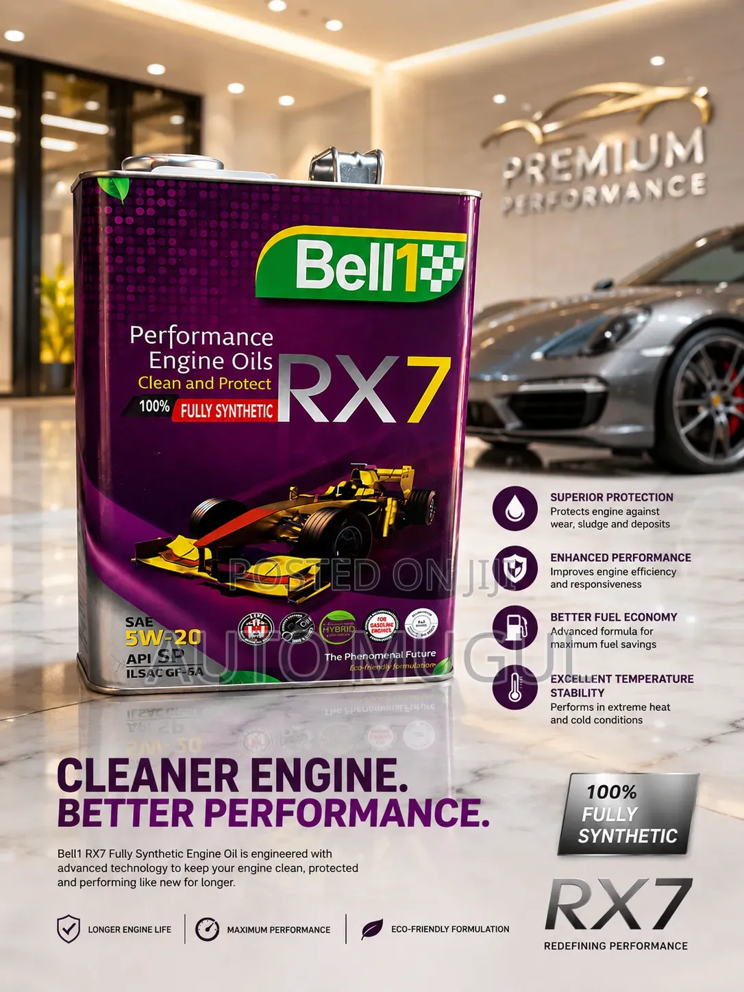 Bell 1 RX7 5w-20 100% Fully Synthetic Engine Oil