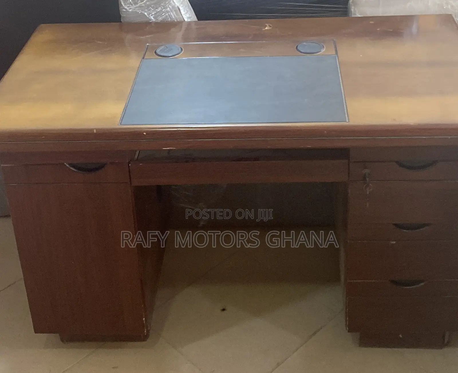 Polished Brown Office Table