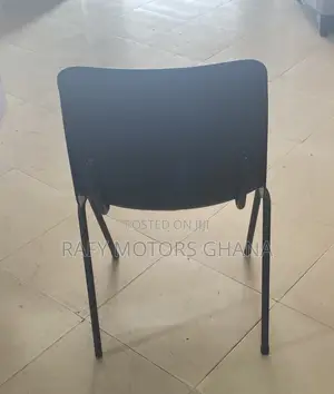 Black Plastic Four Legged Chair