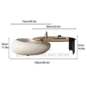 Center Table (Sculptural Pebble)