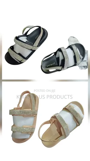 Bamboo Women's Embellished Strap Sandals - Size 37, 37.5