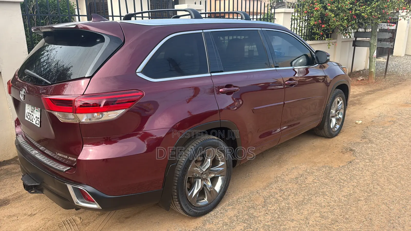 Toyota Highlander Limited 4x4 V6 (3.5L 6cyl 8A) 2018 Burgundy