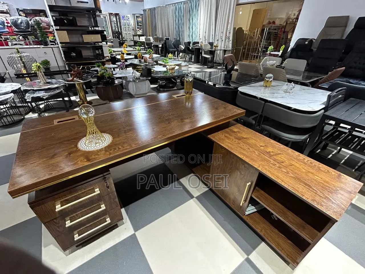 L-Shaped Executive Office Desk
