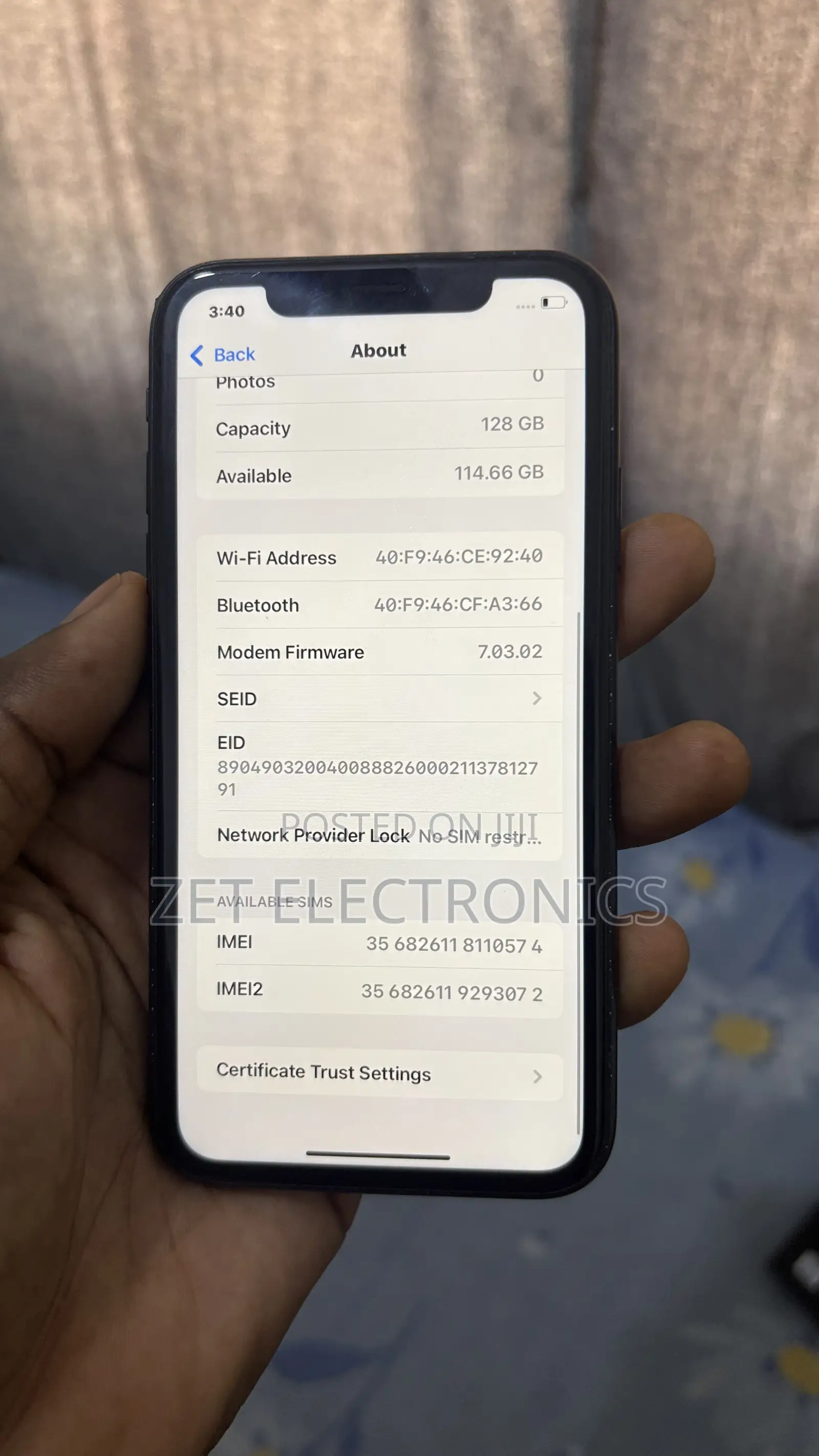 Apple iPhone XR 128 GB Black