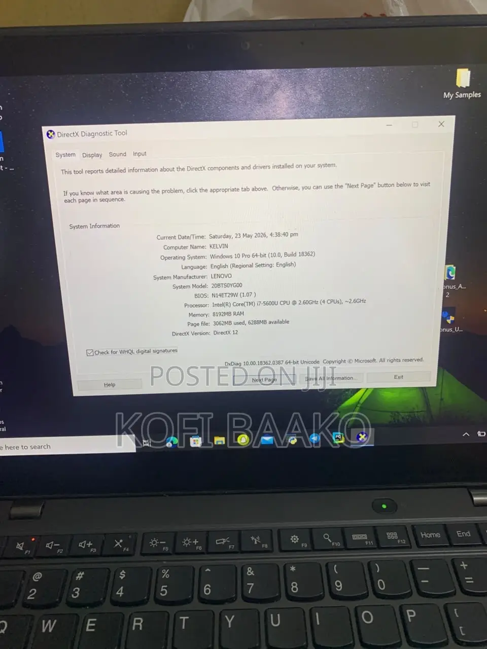 Laptop Lenovo ThinkPad X1 Carbon 8GB Intel Core i7 SSD 500GB