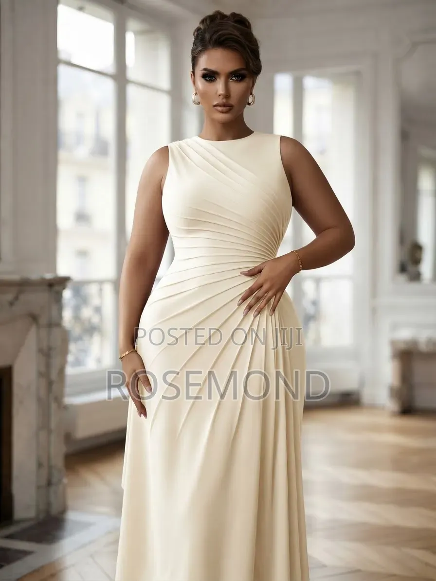 Pleated Maxi Dress