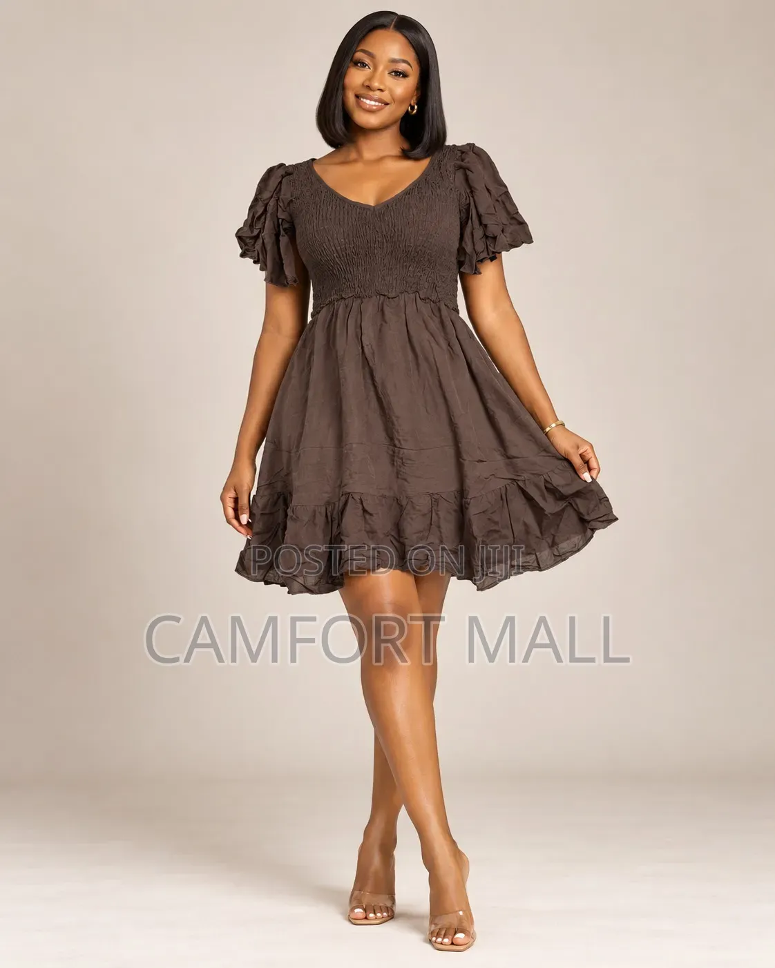 Plain Mini Dress 