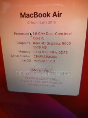 Laptop Apple MacBook Air 2015 8GB Intel Core i5 SSD 128GB