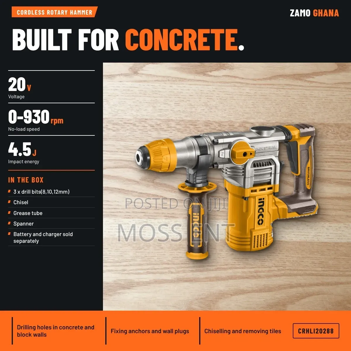 CRHLI20288 Ingco Rotary Hammer